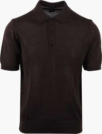 HUGO BOSS Mens Boss Black H NOLANO POLO DARK BROWN - Size: 40