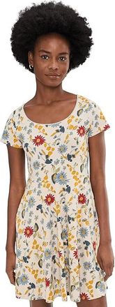 Toad&Co Abele Dress Womens Dress Almond Print : XS, Cotton/Elastane/Lyocell