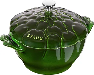Staub Cast Iron 3-qt Artichoke Cocotte - Basil