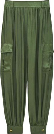 BA&SH Pantaloni Celia - - Trousers - Donna - Verde - M