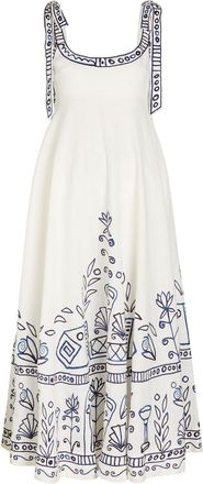 Alemais Alemais Leela Printed Linen Maxi Dress - Cream - 16 (UK16 / XL)