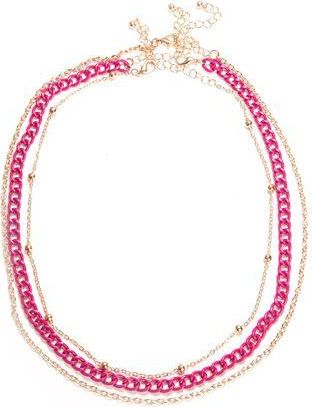 8 by YOOX ENAMELLED CHAIN NECKLACES SET