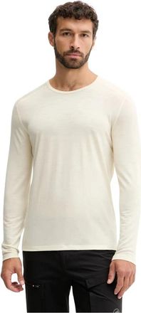 Icebreaker Merino 200 Oasis Crewe - Heren - Thermokleding winter - Beige - S - Wol - Fitness