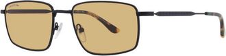 Lacoste L277S002 Rectangle Full Rim Sunglasses - Black