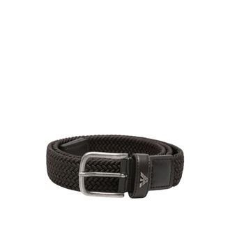 Emporio Armani Belts, male, Brown, Size: 110 CM Leather Belt