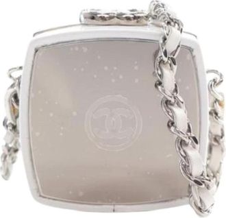 Chanel Pre-owned Leather chanel-bags - Dames - Vintage Mini Tas - Wit - ONE Size - Vintage