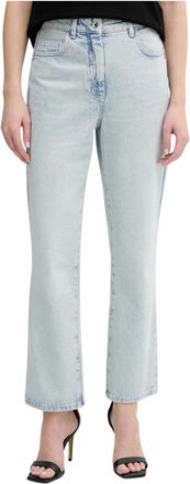 Patrizia Pepe High Waist Cigarette Jeans - Dames - Jeans - Blauw - Maat: W26 Katoen
