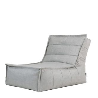 Icon Brand Puf chaise longue gris para interior y exterior
