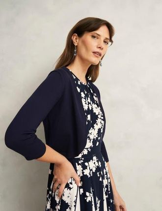 Hobbs London Carrie Bolero in Navy at Nordstrom, Size X-Small