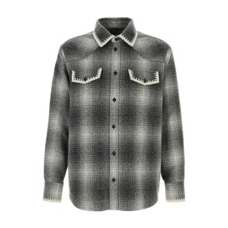 Golden Goose Heren, Overhemden, Grijs, Maat: XL