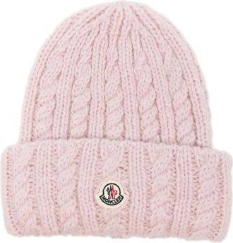 Moncler Cable-knit Beanie Hat