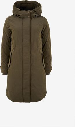 Woolrich Halblanges Stehkragenparka aus Segeltuch Grace