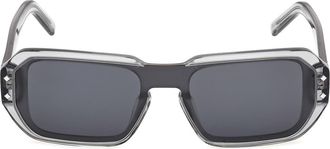 MCM Geometric Sunglasses in Crystal Grey /Palladium at Nordstrom
