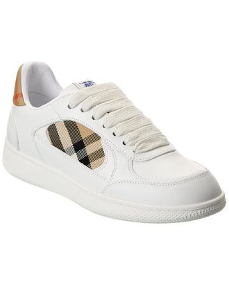 Burberry Terrace Check Canvas & Leather Sneaker