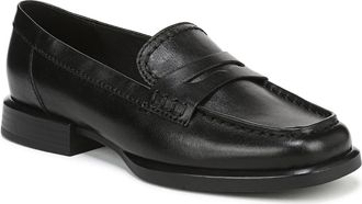 Naturalizer Womens Haven Loafer, Black Leather, 9 Wide