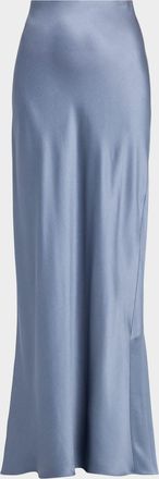 Vince Satin Maxi Slip Skirt