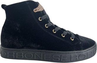 Borbonese Black Leather Women Womens Sneaker