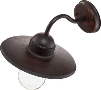 Lindby L&aacute;mpara De Pared Exterior filip En Marr&oacute;n Metal - Lindby