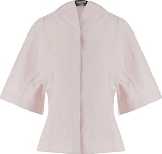Jacquemus Shirts, female, Pink, Size: S Moisson Cotton Shirt