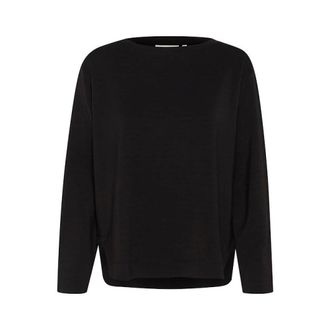 Inwear Minimalistische Crewneck - Dames - Ronde hals truien - Zwart - L - Polyester - Truien & Vesten