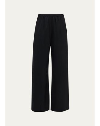 SIMKHAI Roni Satin Wide-Leg Pants