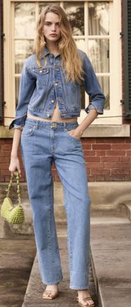 Cult Gaia Tamar Pant In Stone Wash