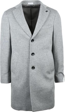 Breras Milano Cappotto - Heren - Mantel - Grijs - M - Wol - Jassen