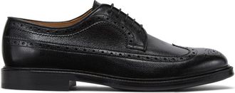 Brunello Cucinelli leather Derby shoes - men - Calf Leather/Calf Leather/Leather - 46 - Black