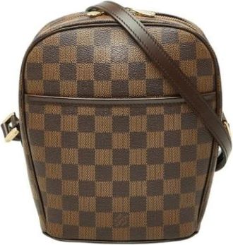 Louis Vuitton Pre-owned Vintage Shoulder Bag - Dames - Vintage Schoudertas - Bruin - ONE Size - Leer - Vintage