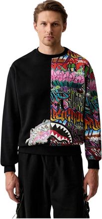 Sprayground Oversized Sweatshirt - unisex - Sweatshirts - Zwart - 2XL - Katoen - Hoodies & sweatvesten