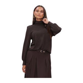 Co'Couture Dames, Truien, Bruin, Maat: XL Wol
