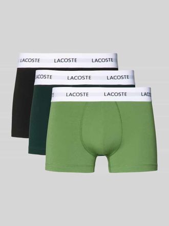 Lacoste Trunks im 3er-Pack aus Baumwoll-Mix in Gruen, Gr&ouml;&szlig;e XXL