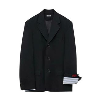 Loewe Enkelrijige wollen blazer - Dames - Jassen - Zwart - Maat: XS Wol
