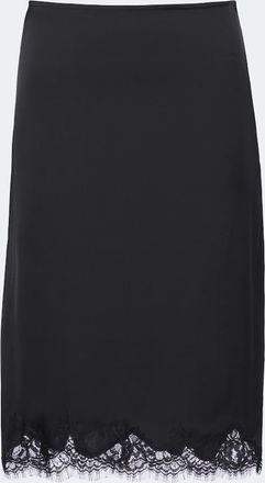 Faithfull The Brand Gonna sottoveste Marisol in raso con pizzo