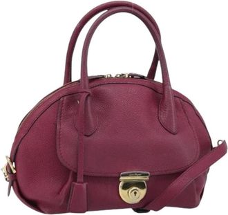 Ferragamo Pre-owned Handbags, female, Purple, Size: ONE SIZE Pre-owned Hand Bag