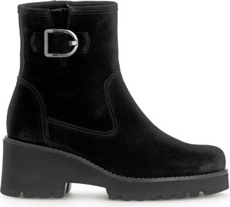 Gabor Halfhoge Boots - Dames - Laarzen met Hak - Zwart - 40 1/2 EU - Su&egrave;de - Schoenen