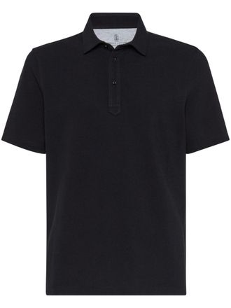 Brunello Cucinelli Polo con bottoni - Nero