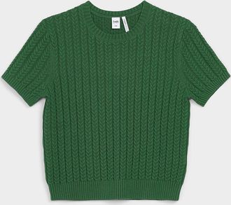 Twik Womens Small cabling fitted sweater