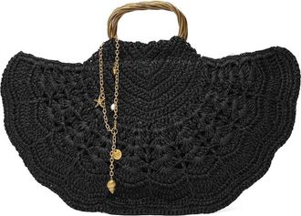 Twinset Crochet Raffia Shoulder Bag