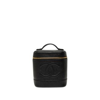 Chanel Pre-owned Vanity Bag - Dames - Pre-owned - Zwart - Maat: ONE Size Leer