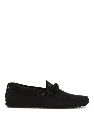 Tod's Lace detail suede loafers