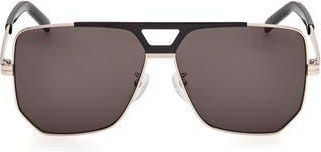 MCM 59mm Polarized Navigator Sunglasses in Gold /Smoke at Nordstrom Rack