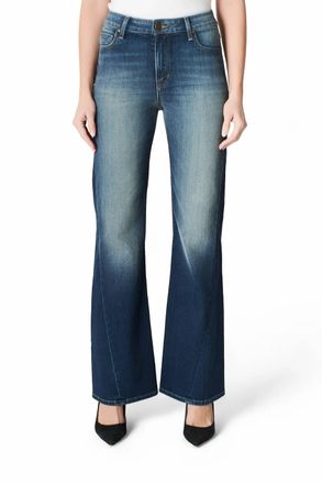 Fidelity Womens Wide-Leg Flare Jean In Triton Blue