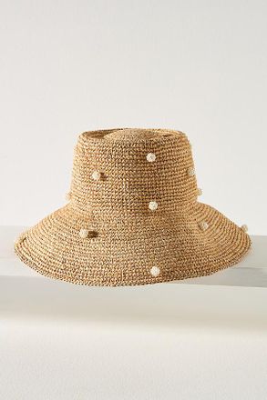 San Diego Hat Company Embellished Straw Bucket Hat