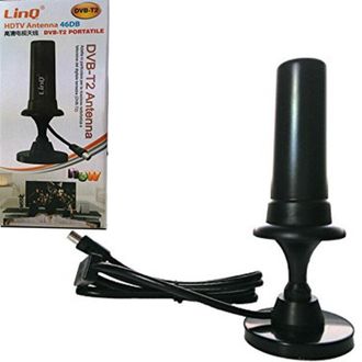 OEM Antena Tv Dvb-t2 - Ganancia 46 Db - Para Coche Caravana Suv - Base Magnetica - Exterior - 1 Unidad