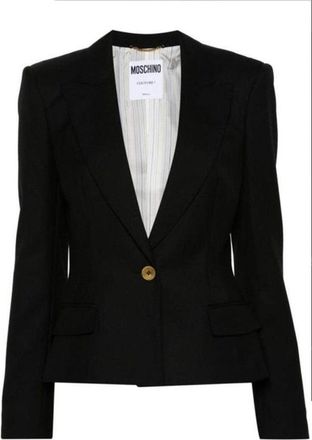 Moschino Tailored Black Wool Blazer
