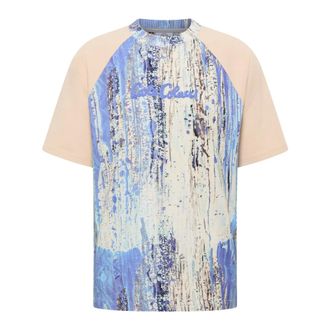 Carlo Colucci Tops, Heren, Veelkleurig, S, Raglan T-Shirt