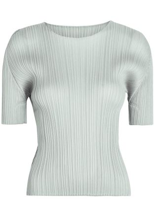 Pleats Please Issey Miyake Pleated top - Light Grey - 3