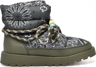 Arizona Love Khaki Nylon-Blend Snow Boots