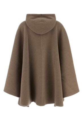 Bottega Veneta Womens Compact Cape Beige Cashmere Capes